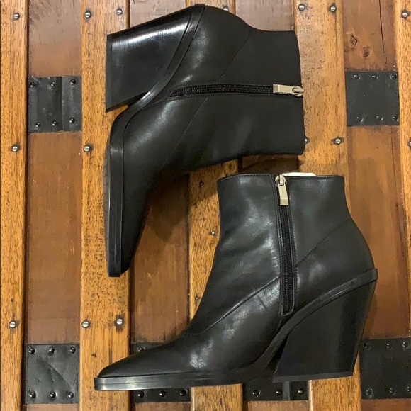 Zara: Leather Wedge Ankle Boot, 9 - Picture 6 of 8